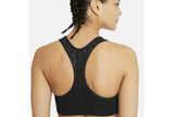NNEKG Womens Pro Dri FIT Swoosh Leopard Shine Bra (Black Clear Size L)