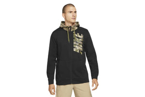 NNEKG Mens Dri FIT Full Zip Camo Hoodie (Black Khaki Rough Green Size 2XL)