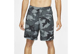 NNEKG Mens DRI FIT Camo All Over Print 5.0 Shorts (Smoke Grey White Size 2XL)