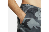 NNEKG Mens DRI FIT Camo All Over Print 5.0 Shorts (Smoke Grey White Size 2XL)