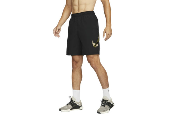 NNEKG Mens Dri FIT Camo Flex Woven 3 Shorts (Black Size 2XL)