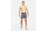 NNEKG Mens Pro Dri FIT Shorts (Iron Grey Black Black Size XL)