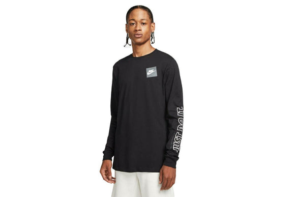 NNEKG Mens Sportswear Just Do It GX Long Sleeve Tee (Black Size XL)