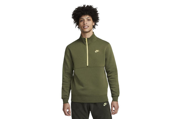 NNEKG Mens Sportswear Half Zip Sweatshirt (Rough Green Saturn Gold Saturn Gold Size L)