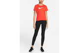 NNEKG Womens Dri FIT Swoosh Run Short Sleeve Top (Chile Red Reflective Silver Size L)