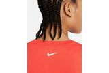 NNEKG Womens Dri FIT Swoosh Run Short Sleeve Top (Chile Red Reflective Silver Size XL)