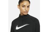 NNEKG Womens Dri FIT Swoosh Run Half Zip Layer Top (Black White Size XL)