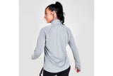 NNEKG Womens Dri FIT Swoosh Run Half Zip Layer Top (Particle Grey White Size M)