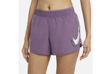 NNEKG Womens Dri FIT Swoosh Run Shorts (Amethyst Smoke Amethyst Smoke Reflective Silver Size XL)