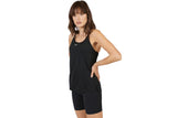 NNEKG Womens One Dri FIT Elastika Standard Tank (Black White Size L)