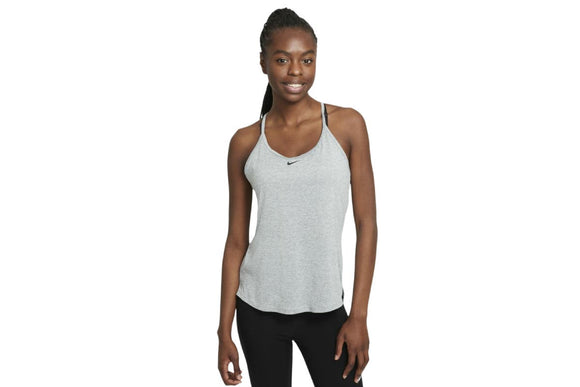 NNEKG Womens One Dri FIT Elastika Standard Tank (Particle Grey Heater Black Size S)