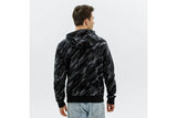 NNEKG Mens Sportswear Special Edition All Over Print Pull Over Hoodie (Black Orange Size M)