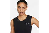 NNEKG Womens Dri FIT Run Tank (Black Bright Crimson Reflective Silver Size M)