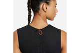 NNEKG Womens Dri FIT Run Tank (Black Bright Crimson Reflective Silver Size M)