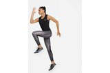 NNEKG Womens Dri FIT Run Tank (Black Bright Crimson Reflective Silver Size M)