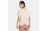 NNEKG Womens Dri FIT Run Short Sleeve Top (Pale Coral Black Reflective Silver Size XL)