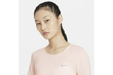 NNEKG Womens Dri FIT Run Short Sleeve Top (Pale Coral Black Reflective Silver Size XL)