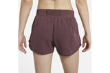 NNEKG Womens Run Division Tempo Luxe Shorts (Dark Wine Black Black Size L)