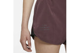 NNEKG Womens Run Division Tempo Luxe Shorts (Dark Wine Black Black Size M)