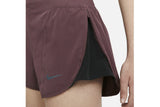 NNEKG Womens Run Division Tempo Luxe Shorts (Dark Wine Black Black Size S)