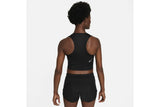 NNEKG Womens Dri FIT Race Crop Top (Black Reflective Silver Size M)