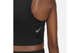 NNEKG Womens Dri FIT Race Crop Top (Black Reflective Silver Size M)