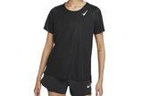 NNEKG Womens Dri FIT Race Top Short Sleeve (Black Reflective Silver Size S)