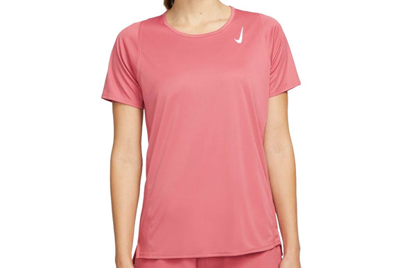 NNEKG Womens Dri FIT Race Top Short Sleeve (Archaeo Pink Reflective Silver Size L)