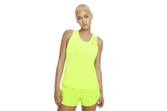 NNEKG Womens Dri FIT Race Singlet (Volt Reflective Silver Size M)
