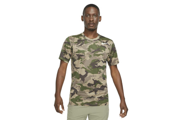 NNEKG Mens Dri FIT Tee Legend Camo All Over Print (Khaki Size XL)