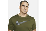 NNEKG Mens Dri FIT Camo Fill GFX Tee (Rough Green Size M)