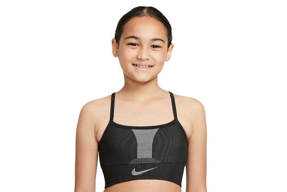 NNEKG Girls Dri FIT Indy Seamless Bra (Black Black Size XL)