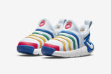 NNEKG Boys Dynamo Go Flyease Toddler Casual Shoes (Aura White Game Royal Siren Red Size 6C US)