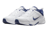 NNEKG Mens Defy All Day Running Shoes (White Midnight Navy Metallic Silver Size 10.5 US)