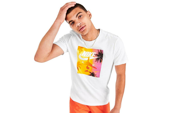 NNEKG Mens Sportswear Swoosh By Air Photo Tee (White Size XL)