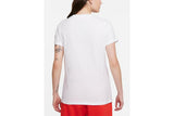 NNEKG Womens Sportswear Swoosh Regular Tee (White Size M)