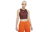 NNEKG Womens Sportswear All Over Print Tank (Black Orange Size M)