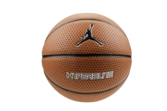 NNEKG Jordan Hyper Elite Basketball (Dark Amber Black Metallic Silver Black)