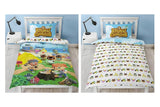 NNEKG Animal Crossing Beach Kids Single Reversible Quilt Cover Set
