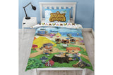 NNEKG Animal Crossing Beach Kids Single Reversible Quilt Cover Set