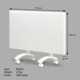NNEDPE Nobo 1000W NTL4S10-FS40 Electric Panel Heater Thermostat & Castors