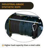 NNEDPE 12000LBS 12V Electric Winch Synthetic Rope Off Road 4x4 Truck