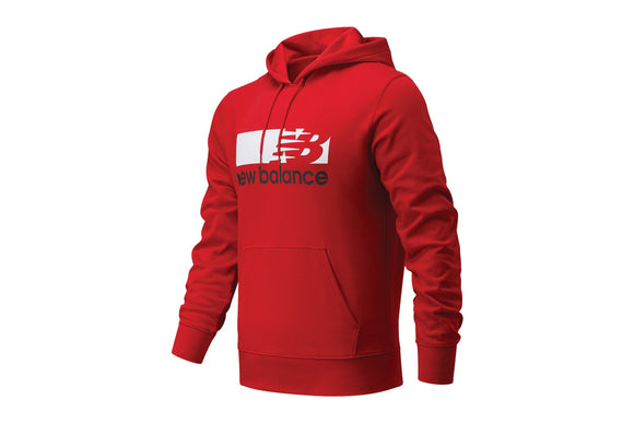 NNEKG Balance Mens Bold Graphic French Terry Hoodie (Team Red Size L)