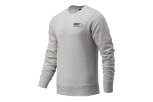 NNEKG Balance Mens Bold Graphic French Terry Crew Sweatshirt (Athletic Grey Size XL)