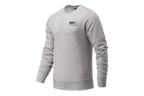 NNEKG Balance Mens Bold Graphic French Terry Crew Sweatshirt (Athletic Grey Size M)