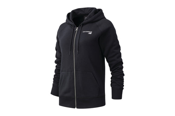 NNEKG Balance Womens Sport Core Fleece Fashion Full Zip Hoodie (Black Size S)