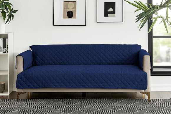 NNEKG Waterproof Sofa Cover 2 Seater (Navy)