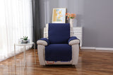NNEKG Waterproof Sofa Cover Recliner (Navy)