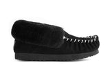 NNEKGE Moccasins Premium Sheepskin (Black Size 8M 9W US)