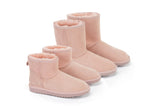 NNEKGE Boots Mini Classic Premium Double Face Sheepskin (Pink Size 8M 9W US)